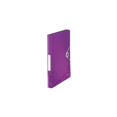 Leitz Plastový box s gumičkou WOW purpurový