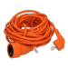 Solight PS16O predlžovací kábel - spojka, 1 zásuvka, oranžová, 10m