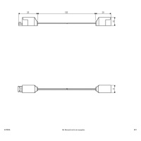 Pripojovací kábel pre sériu Bordo, dĺžka 15 cm