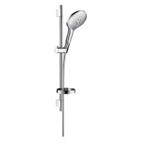 Hansgrohe Raindance Select S, sprchová súprava 150 3jet so sprchovou tyčou 65 cm a miskou, chróm