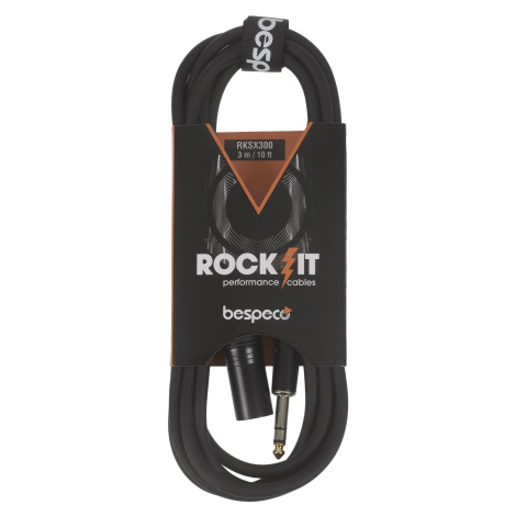 Bespeco ROCKIT Jack Stereo - XLR M cable 3 m