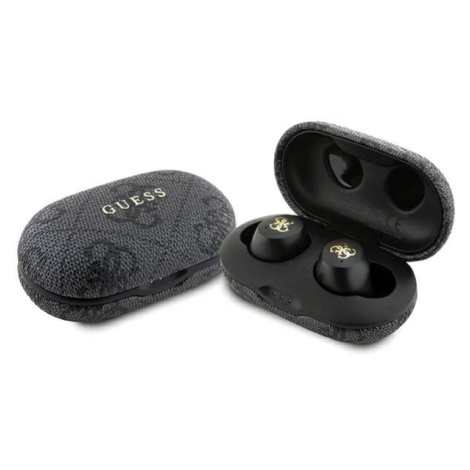 Slúchadlá Guess Bluetooth headphones GUTWSP4EGK TWS + ENC docking station black 4G Metal (GUTWSP