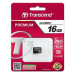 Karta TRANSCEND MicroSDHC 16 GB triedy 10, bez adaptéra