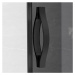 GELCO - SIGMA SIMPLY BLACK štvorcová sprchová zástena 900x900 rohový vstup, číre sklo GS2190BGS2
