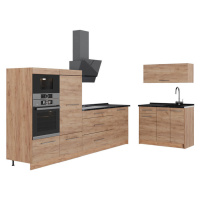 Vicco KUCHYŇA Fame-Line, Dub Goldkraft/Dub Goldkraft, 380 cm, AP Antracit