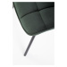 HALMAR K332 jedálenská stolička tmavozelená / čierna