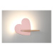 Ružové detské svietidlo Heart - Candellux Lighting