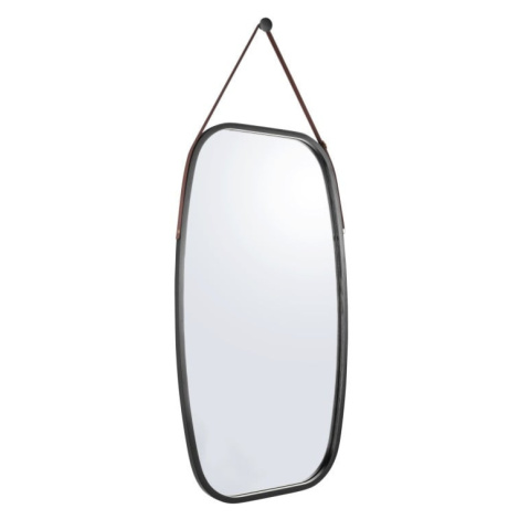 Nástenné zrkadlo v čiernom ráme PT LIVING Idylic, dĺžka 74 cm