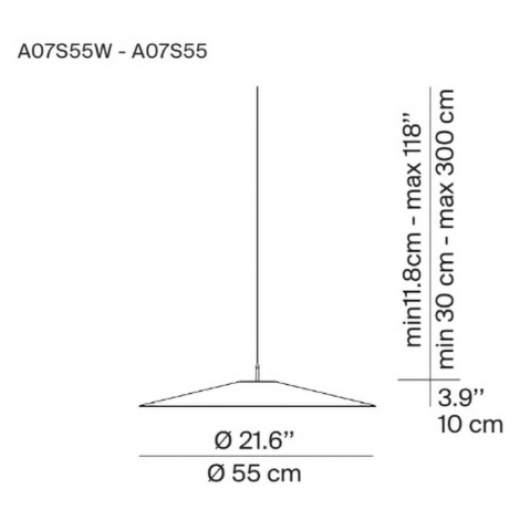 Luceplan Koinè LED závesné svetlo 927 Ø55cm čierna