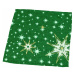 obrus Vianočný, Žiarivé hviezdy, zelené 40 x 85 cm