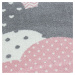 Dětský kusový koberec Bambi 820 pink kruh - 160x160 (průměr) kruh cm Ayyildiz koberce
