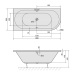 Polysan Polysan, VIVA L asymetrická vaňa 185x80x47cm, biela, 72099