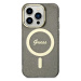 Kryt Guess GUHMN61HCMCGK iPhone 11 / Xr 6.1" black hardcase Glitter Gold MagSafe (GUHMN61HCMCGK)