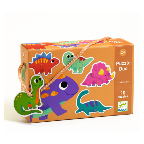 Puzzle Duo - Dinosaury DJECO