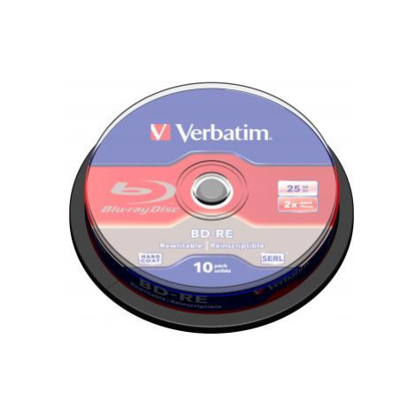 Verbatim BD-RE, Single Layer ScratchGuard Plus, 25GB, cake box, 43694, 2x, 10-pack, pro archivac