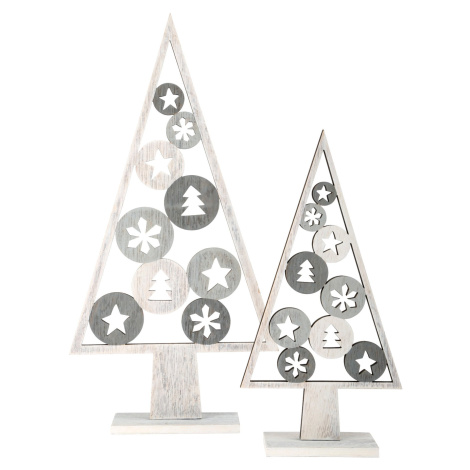 Small Foot Vianočné dekorácie stromček svetlý 2 ks Legler