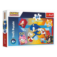 Puzzle Sonic v akcii / Sonic The Hedgehog 33x22cm 60 dielikov v krabici 21x14x4cm