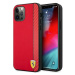 Kryt Ferrari FESAXHCP12MRE iPhone 12/12 Pro 6,1" red hardcase On Track Carbon Stripe (FESAXHCP12