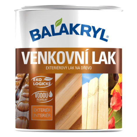 Balakryl vonkajší lak na drevo 2,5 kg bezfarebný lesklý