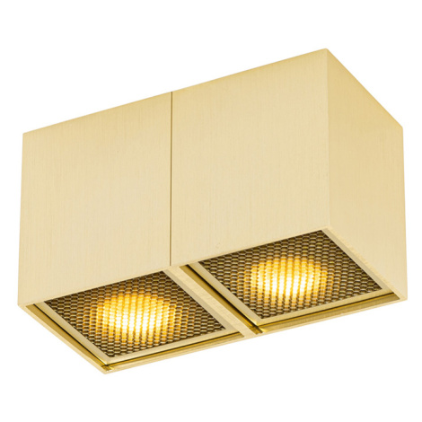 Dizajnové bodové zlaté 2-svetlé - Qubo Honey QAZQA