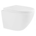 MEXEN/S - Lena Závesná WC misa vrátane sedátka, duroplast, biela 30220200
