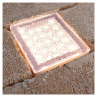 LED zapustené podlahové svietidlo Tabit, 10 x 10 cm, pochôdzne