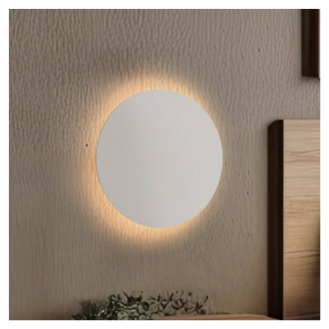 Nástenné svietidlo Luna, béžová farba, nepriame svetlo, Ø 30 cm, oceľ TK Lighting