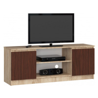 Stolík pod TV RTV 140 2D 1P sonoma / wenge