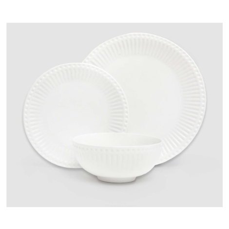 6-dielna súprava bieleho porcelánového riadu Bonami Essentials Purita
