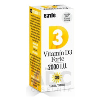 VIRDE Vitamín D3 Forte 2000 I.U. 30TBL