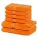 Set 2 bavlnených oranžových osušiek a 4 uterákov DecoKing Marina