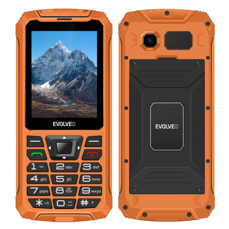 EVOLVEO StrongPhone Z6, vodotesný odolný telefón Dual SIM, oranžový