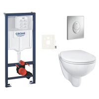 Závesný wc set do ľahkých stien / predstenová montáž Grohe Bau Ceramic SIKOGRSBAUSAP00