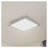 Arcchio LED panel Lyndra, 40 cm, strieborný, hliník, stmievateľný, CCT