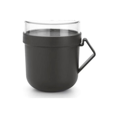 Brabantia Hrnček na polievku Make & Take, 0,6 l – Dark Grey