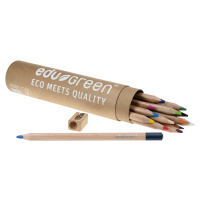 EDU3 Green trojhranné pastelky, 13 farieb tuha 5mm+1 grafitová ceruzka tuha 4mm+ strúhatko