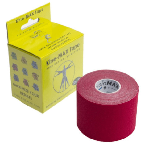 KINE-MAX Super-pro cotton kinesiology tape červená tejpovacia páska 5 cm x 5 m 1 ks