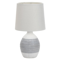 Svetlosivá stolová lampa s textilným tienidlom (výška  35 cm) Ambon – Candellux Lighting