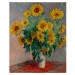 Reprodukcia obrazu Claude Monet - Bouquet of Sunflowers , 50 × 40 cm