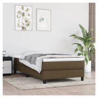 vidaXL Rám na boxspring posteľ tmavohnedý 140x190 cm látka