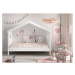 Biela domčeková detská posteľ 90x200 cm Amori - Vipack