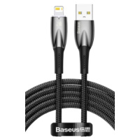 Kábel Baseus Glimmer Series CADH000301, USB-A na Apple Lightning 8-pin 2,4A, 2m, čierny