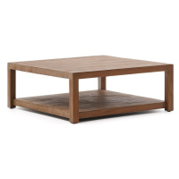 Konferenčný stolík z tíkového dreva v prírodnej farbe 90x90 cm Sashi – Kave Home