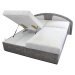 Sconto Polohovacia posteľ s matracom ANETA sivá, 180x200 cm