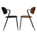 Hnedá stolička z imitácii kože DAN-FORM Denmark Zed