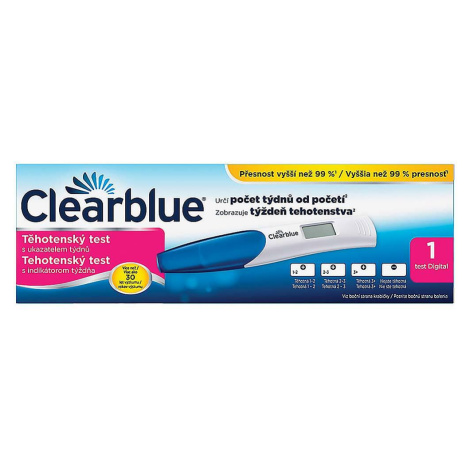 CLEARBLUE Tehotenský test s digitálnym indikátorom počatia 1 ks