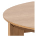 Konferenčný stolík s dubovou dýhou Actona Maxime, ø 90 cm