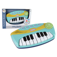 mamido Detské interaktívne piano modré