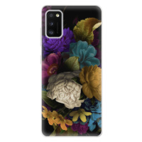 Odolné silikónové puzdro iSaprio - Dark Flowers - Samsung Galaxy A41