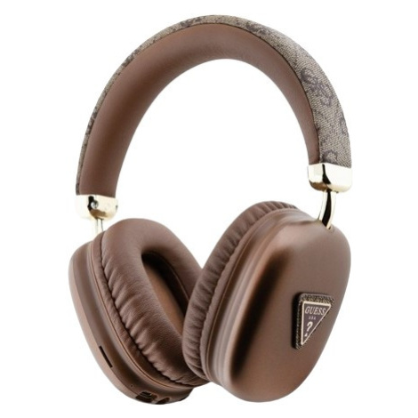 Guess PU Leather 4G Triangle Logo Bluetooth Stereo Headphone GUBHK1P4TPW Brown